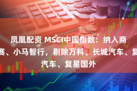 凤凰配资 MSCI中国指数：纳入商汤、禾赛、小马智行，剔除万科、长城汽车、复星国外