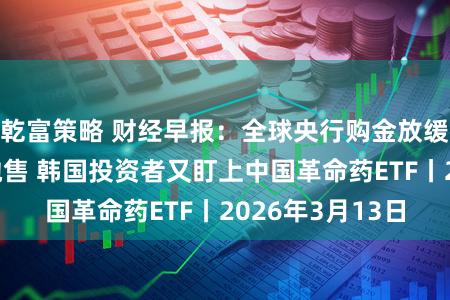 乾富策略 财经早报：全球央行购金放缓部分央行决定抛售 韩国投资者又盯上中国革命药ETF丨2026年3月13日