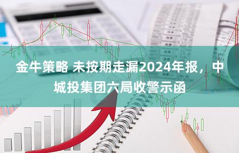 金牛策略 未按期走漏2024年报，中城投集团六局收警示函