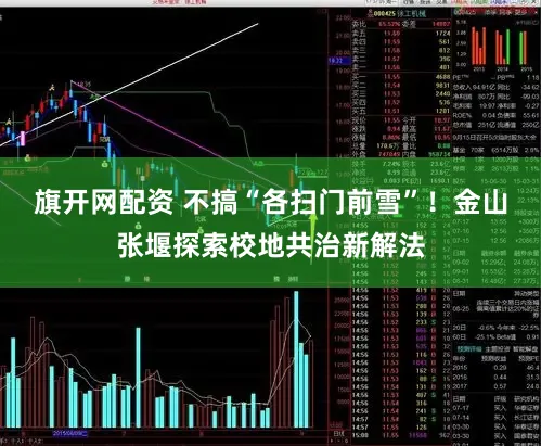 旗开网配资 不搞“各扫门前雪”！金山张堰探索校地共治新解法