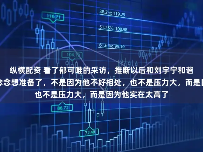 纵横配资 看了郁可唯的采访，推断以后和刘宇宁和谐的女明星得有个念念想准备了，不是因为他不好相处，也不是压力大，而是因为他实在太高了