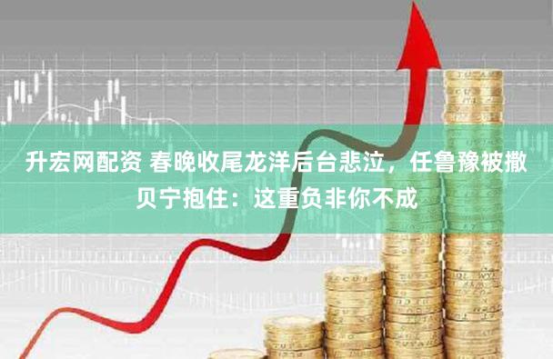 升宏网配资 春晚收尾龙洋后台悲泣，任鲁豫被撒贝宁抱住：这重负非你不成